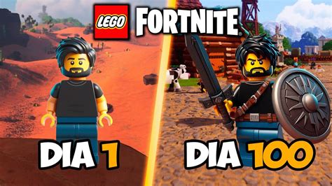 PUEDO SOBREVIVÍR 100 Días en LEGO en FORTNITE YouTube