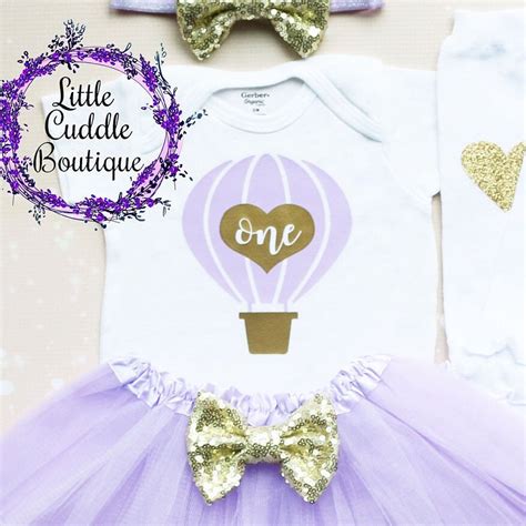 Hot Air Balloon First Birthday Tutu Outfit Girl First Etsy