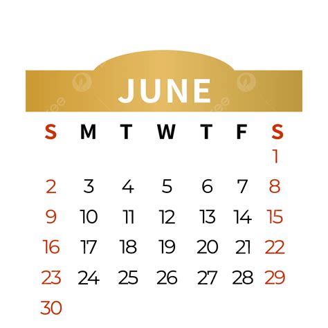 Calendario Editable Para Junio De 2024 Vector Png Jun