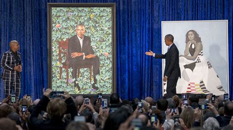 Barack And Michelle Obama Portraits Unveiled At Smithsonian