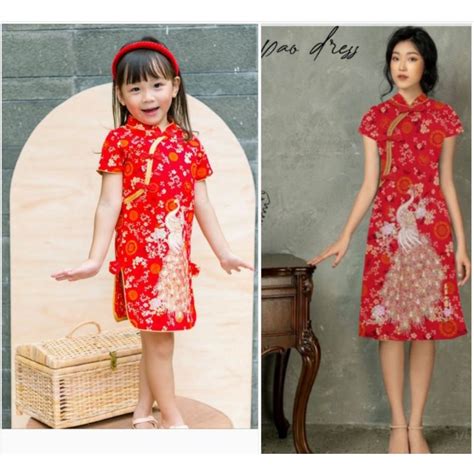 Jual Th Dewasa Cheongsam Qipao Dress Imlek Anak Abg Remaja Cewek