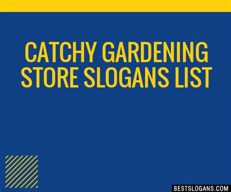 Catchy Gardening Store Slogans Generator Phrases Taglines