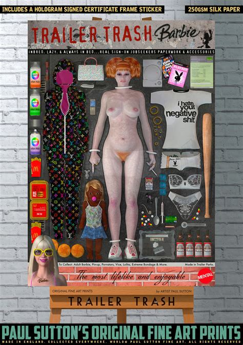 Barbie Movie Sexy Concept Art Trailer Trash Movie Mattel Nude Fine Art Print Poster Signed