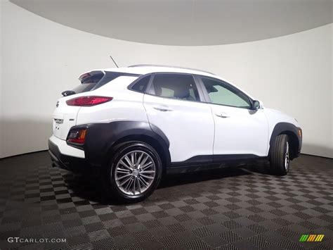 Chalk White Hyundai Kona Sel Awd Photo Gtcarlot