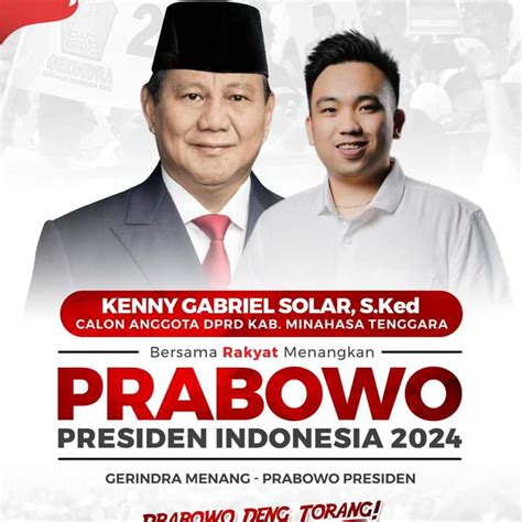 Kenny Gabriel Solar Jadi Koordinator Bidang Pemilih Muda TKD Prabowo