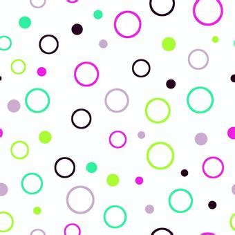 Hot Pink And Lime Green Polka Dots Background