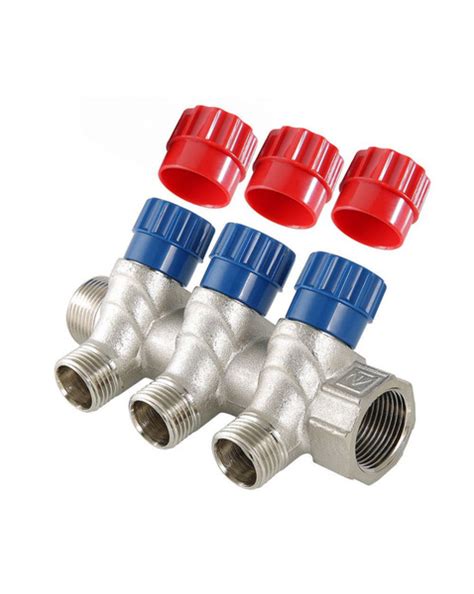 Коллектор Valtec- 3/4"(НР/ВР) на 2 контура 1/2"(конус) - купить в ...