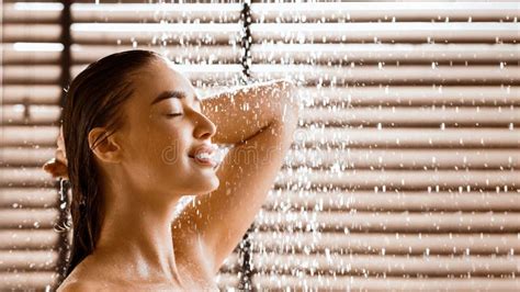 Beautiful Naked Woman Taking Shower In Bathroom Stock Image Image Of Body Happy 323284277