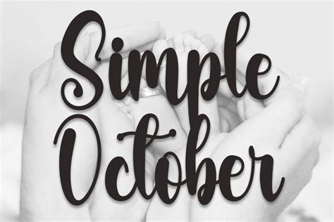 Simple October Font Freshtypeink Fontspace