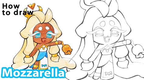 How To Draw Mozarella Cookie Run Kingdom Coloring Included YouTube