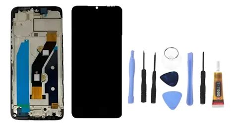 Tela Frontal Para Infinix Hot I X C Aro Kit Chave Cola Parcelamento Sem Juros