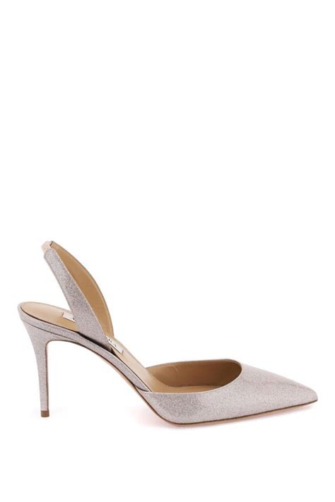 AQUAZZURA So Nude Slingback Pumps Pink Editorialist