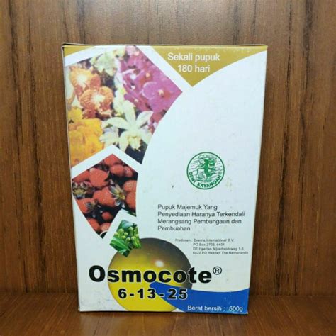 Jual PUPUK OSMOCOTE 6 13 25 KEMASAN PABRIK 500GR Shopee Indonesia