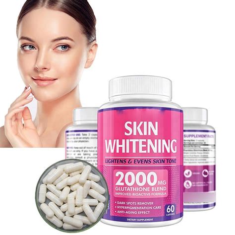 Gluta Collagen And Vitamin C Whitening Capsules Tablets Glutathione