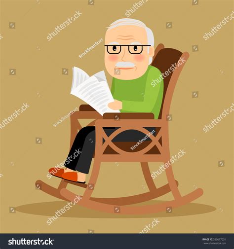 372 Rocking chair old man Stock Illustrations, Images & Vectors ...