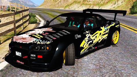 Nissan Skyline R34 Rocket Bunny Itasha Livery Gta5 Hub