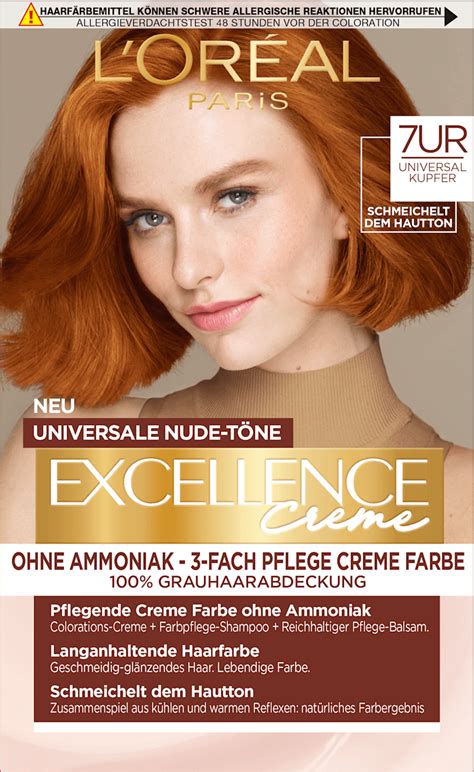 L ORÉAL PARiS EXCELLENCE Creme Haarfarbe Universale Nude Töne Nr UR Universal Kupfer St