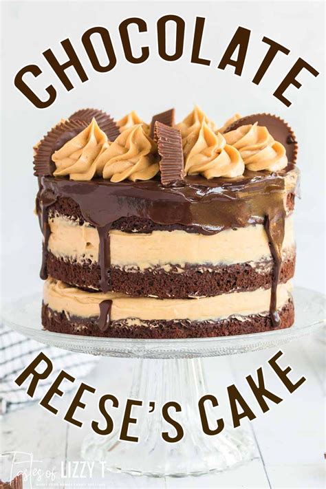 This moist, deep, rich chocolate peanut butter cup cake is filled with ...