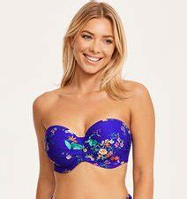 Panache Swim Florentine Cobalt Floral Bandeau Bikini SW1053 Belle