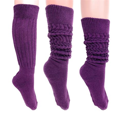 Slouch Socks For Women 3 PAIRS Extra Long Heavy Cotton Socks Etsy