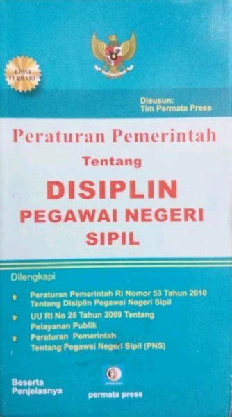 Jual Peraturan Pemerintah Tentang Disiplin Pegawai Negeri Sipil Di