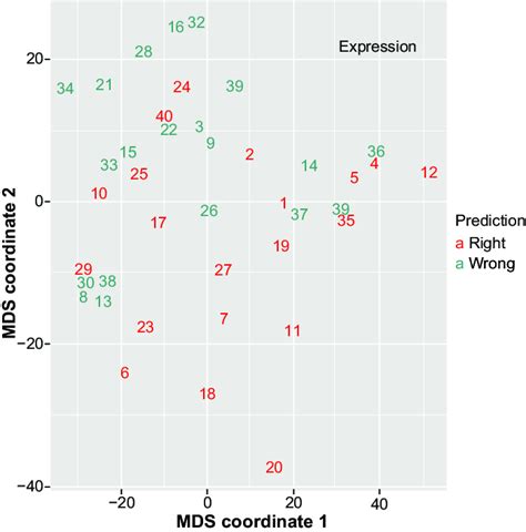Visualization of the classification performance from the gene ...
