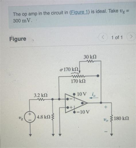 Solved The Op In The Circuit In Figure 1 Is Ideal Chegg