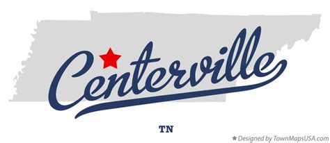 Map of Centerville, TN, Tennessee