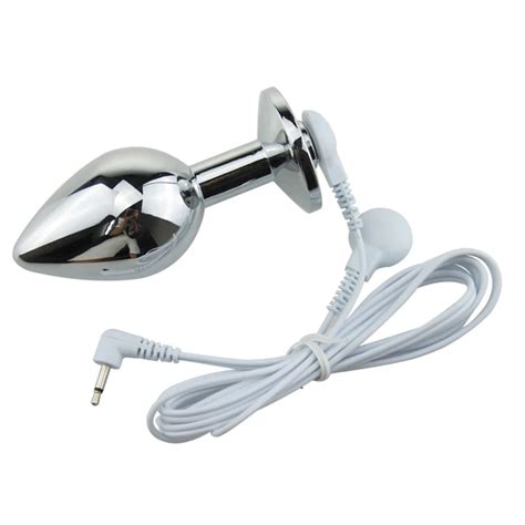 Mm Electro Shock Anal Plug Electric Shock Butt Plug Massager Medical Themed Sex Toy For Men