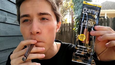 Smoking A Game Black Sweets Cigarillo Review Youtube