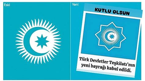 Türk Devletleri Teşkilatı'nın yeni bayrağı kabul edildi. Kutlu Olsun ...