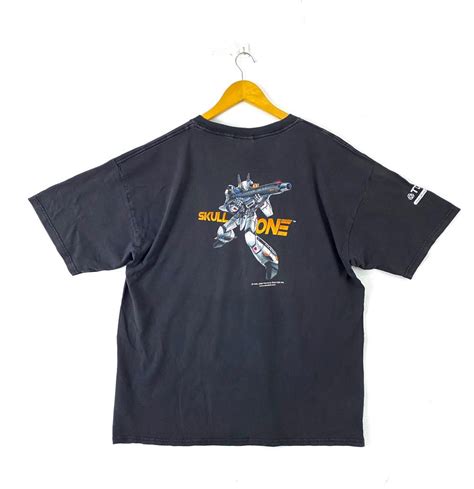 Vintage 00s Robotech Skull One Big Image Rare Design Japan Japanese