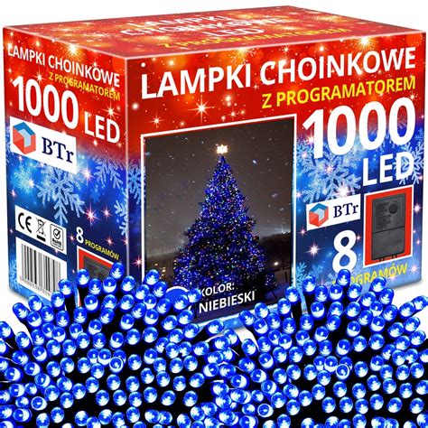 1000 LED LAMPKI CHOINKOWE sznur na choinkę CHOINKA ZEW WEW