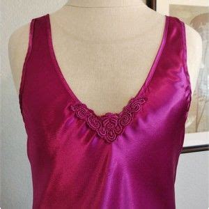 Val Mode Intimates Sleepwear Val Mode Lingerie Vintage Pink Satin