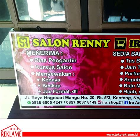 Detail Contoh Plang Salon Koleksi Nomer 8