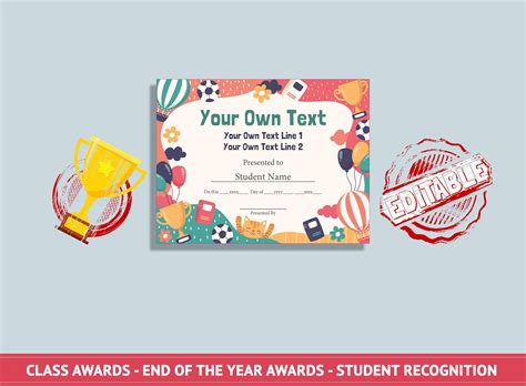 Editable Classroom Superlative Awards End Of The Year Etsy