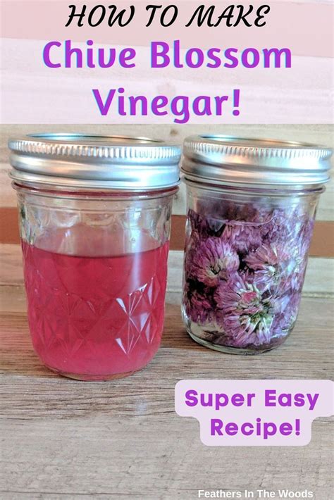 Chive Blossom Vinegar Chive Blossom Herbal Vinegar Chives