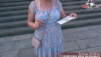German Chubby Blonde Slut Picked Up For Public Blind Date XNXX