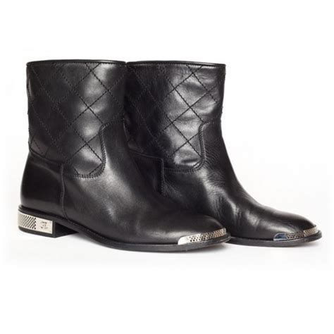 Chanel Motorcycle Ankle Boots Chanel Shoes Boots Biker Chic
