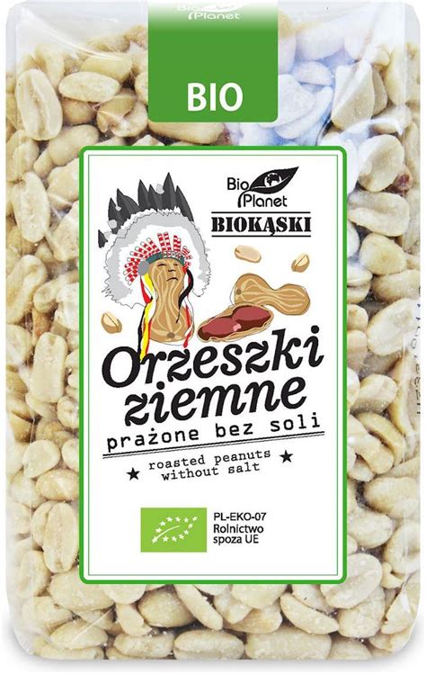 Bio Planet Seria Przekąski Orzeszki Ziemne Prażone Bez Soli 350g Ceny