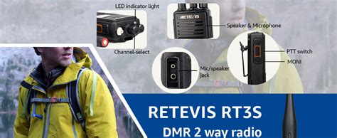 Amazon.com: Retevis RT3S DMR Radio, Dual Band Radio, Digital 2 Way ...