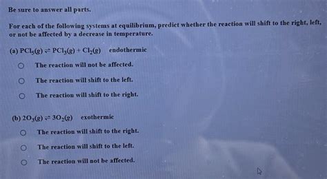 Solved Be sure to answer all parts. For each of the | Chegg.com