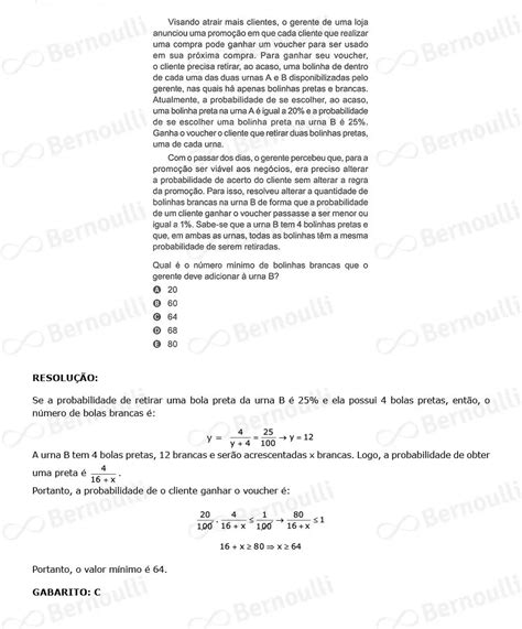 Enem 2023 2º Dia Caderno Amarelo Bernoulli Resolve