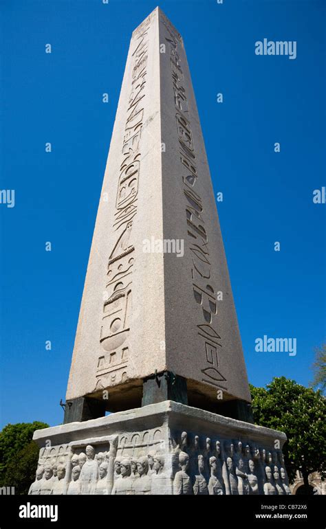 Turkey Istanbul Sultanahmet The Roman Hippodrome In At Meydani With