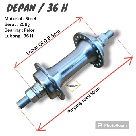 Jual Boss Atau Hub Tromol Freehub Sepeda Model Drat Ulir Depan Dan