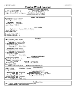 Fillable Online Ag Purdue Purdue Weed Science Purdue University