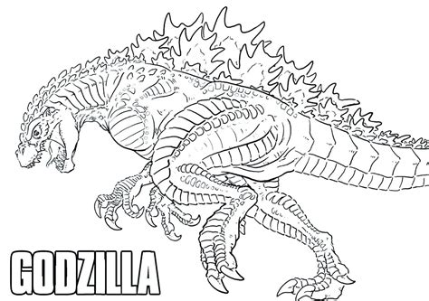Godzilla Para Colorir 2021 - Desenhos do Godzilla para colorir - Desenhos para imprimir grátis