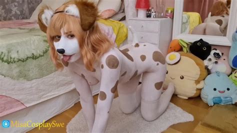 Puppy Bodypaint Anal Dildo Riding MisaCosplaySwe