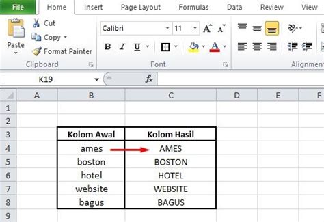 Cara Merubah Huruf Kecil Menjadi Huruf Besar Di Excel Caraseru