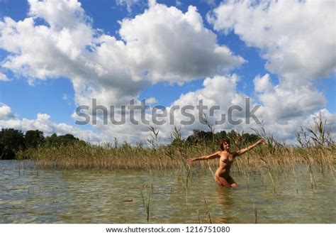Beautiful Naked Woman On Lake Stock Photo Shutterstock